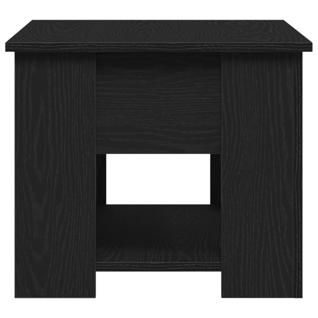 Tavolino da caffÃ¨ in rovere nero 79x49x41 cm realizzato in legno ingegnerizzato