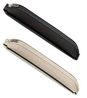Set a due penne in pelle PU - contenitore - piccolo e riutilizzabile - impermeabile - cinturino elastico - design moda - contenitore per penne