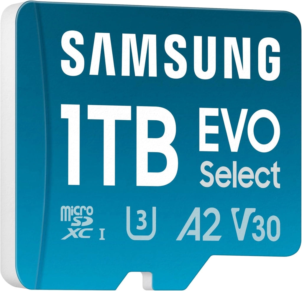 Samsung Memorie EVO Select Scheda MicroSD da 512GB, UHS-I U3, fino a 160 MB/s, compatibile con Smartphone, Tablet, Console Gaming, GoPro