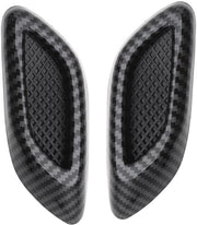 Copertura di Ingresso di Ventilazione per Auto - 1 Paio - Materiale ABS - Stile Fibra di Vetro - Decorazione per Auto - Utilizzo Universale - Leggero e Duraturo - Etichette per Auto