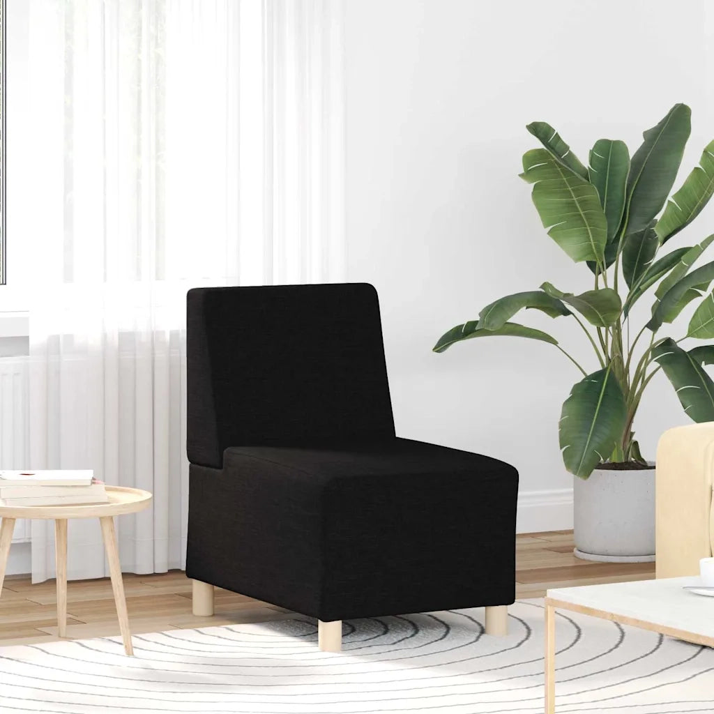 Unità di Divano Modulare Senza Braccioli 2 pcs Nero 3399750