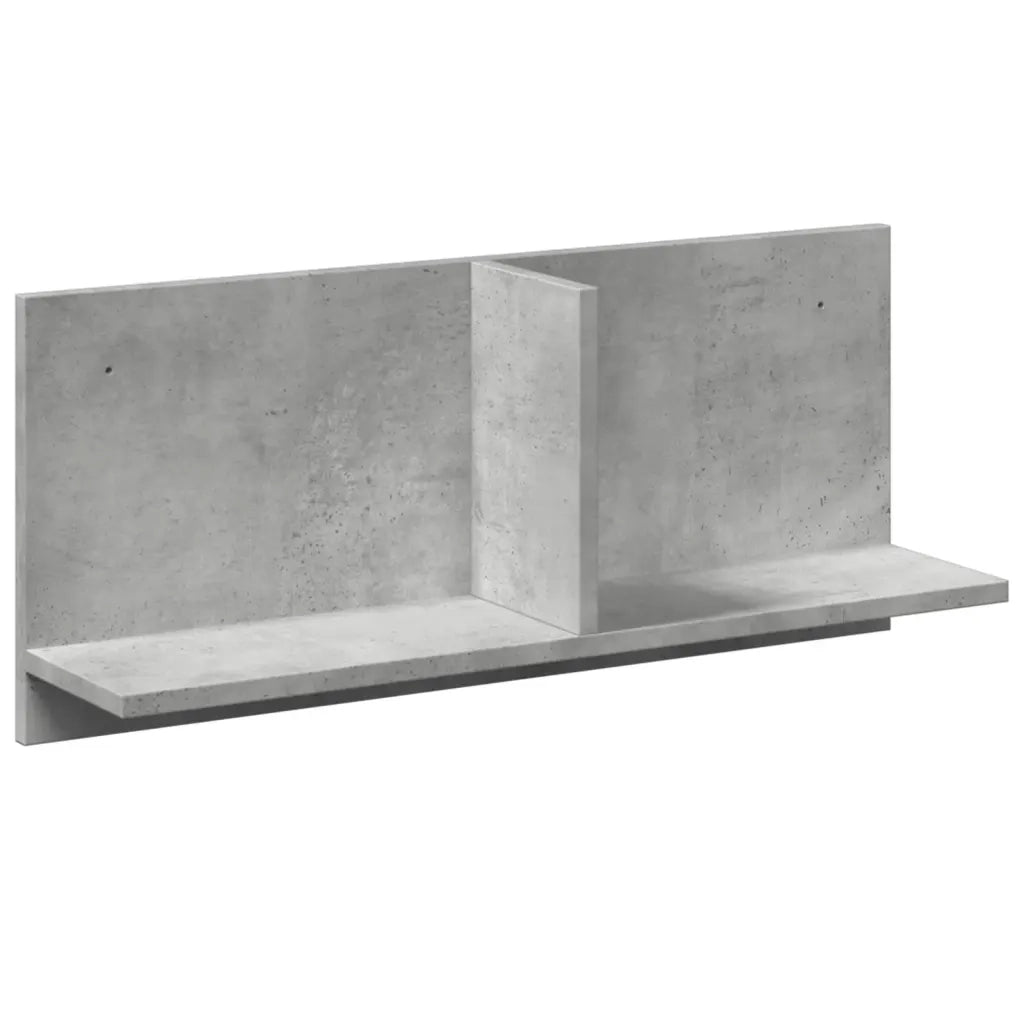 vidaXL Mobile a Parete 70x16,5x30 cm Grigio Cemento Legno Multistrato