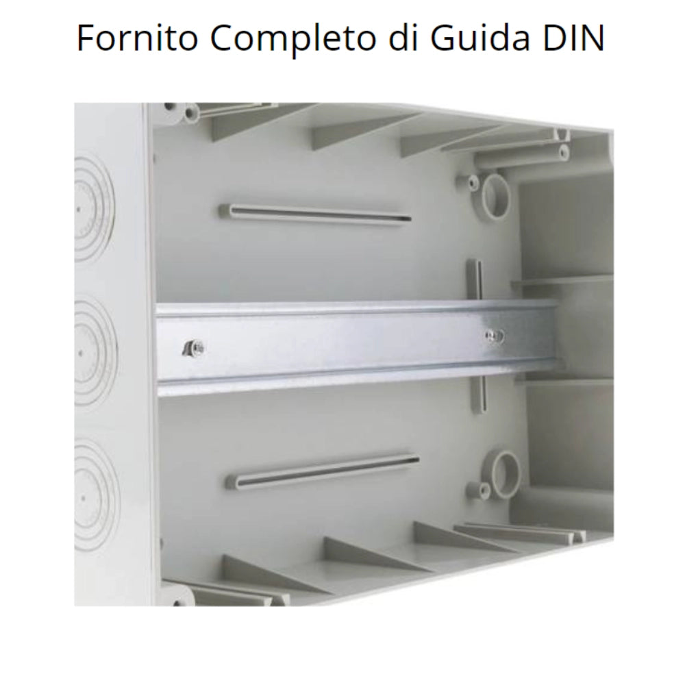 Bticino idroboard centralino parete esterno grigio resina ip65 *** numero posti 4 moduli, confezione 1