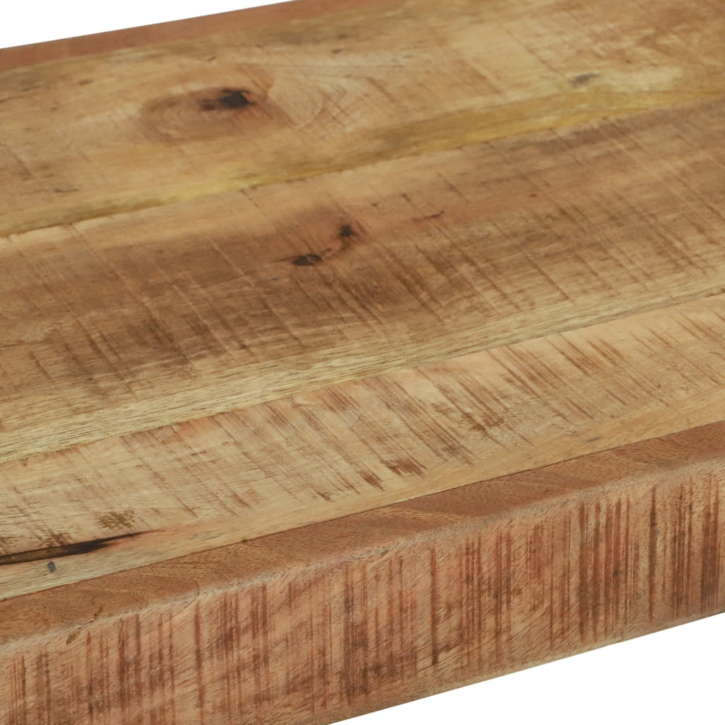 panchina 100x35x45 cm in legno massello di mango
