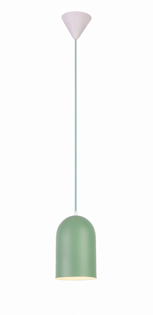 Lampada a sospensione Candellux OSS verde metallo Ø15 E27