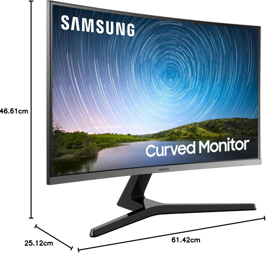 Monitor CR50 (C27R502), Curvo (1500R), 27", 1920x1080 (Full HD), VA, 75 Hz, 4 ms, FreeSync, HDMI, D-Sub, Ingresso Audio, Flicker Free, Eye Saver Mode, Dark Blue Gray