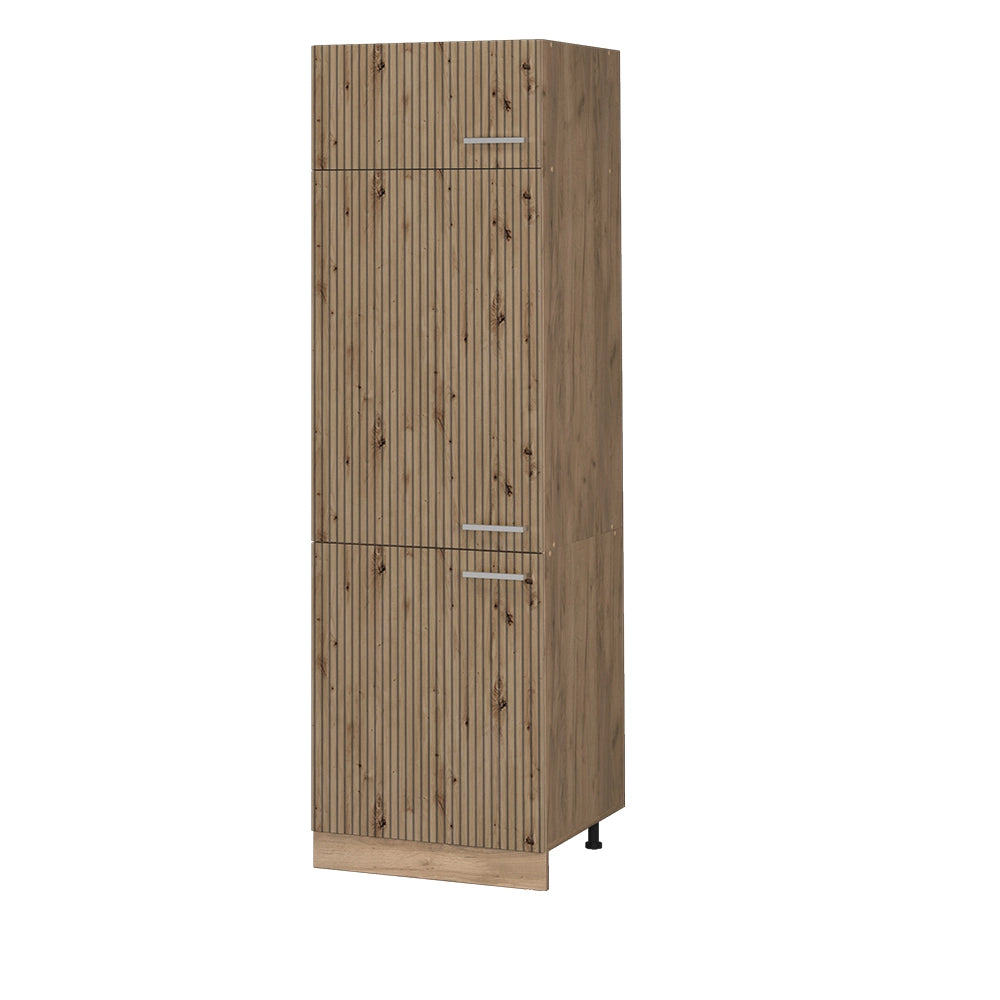 Armadio frigorifero R-Line Rovere artigianale/Rovere dorato 60 cm Vicco