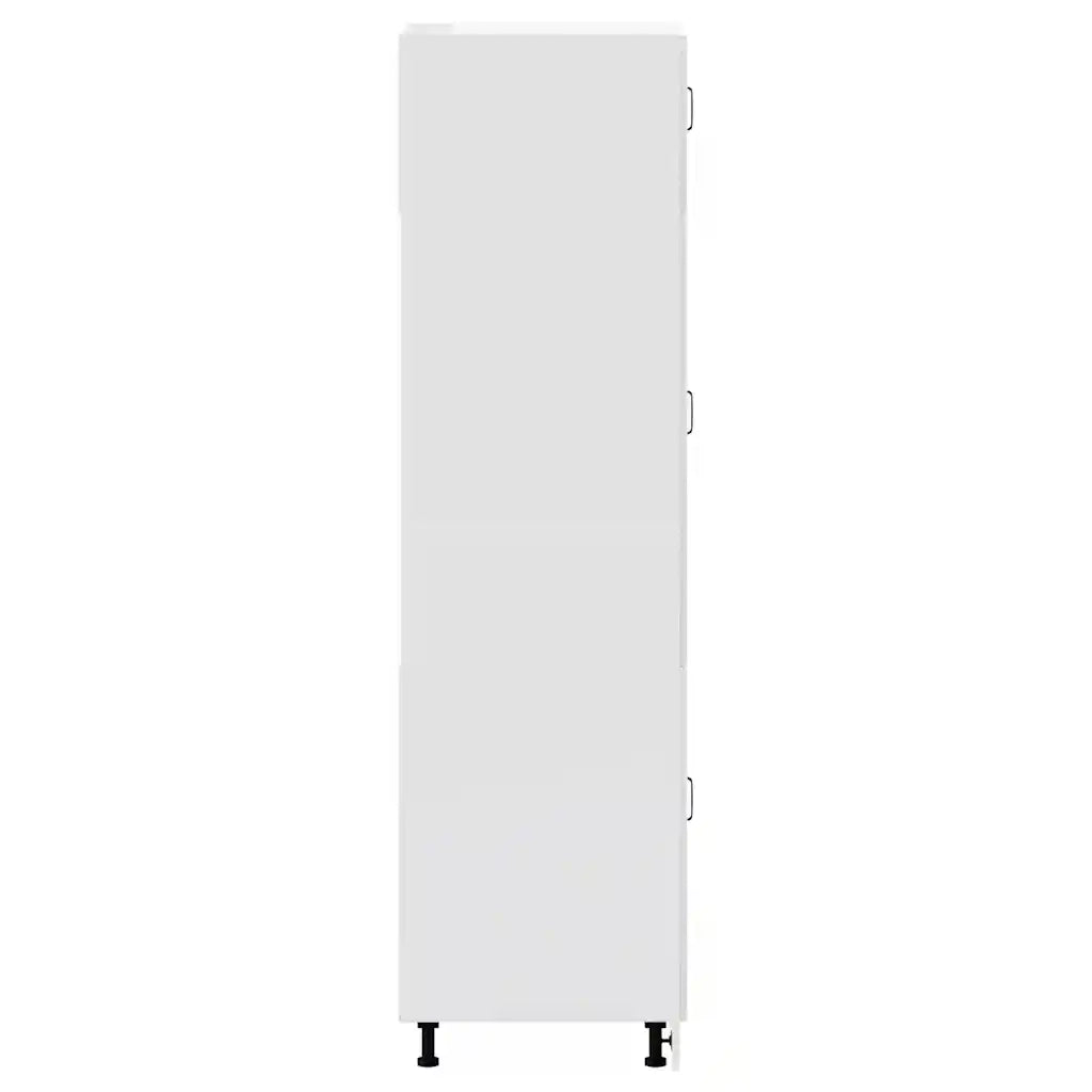 vidaXL Armadio da Cucina Lucca Bianco Lucido in Legno Multistrato