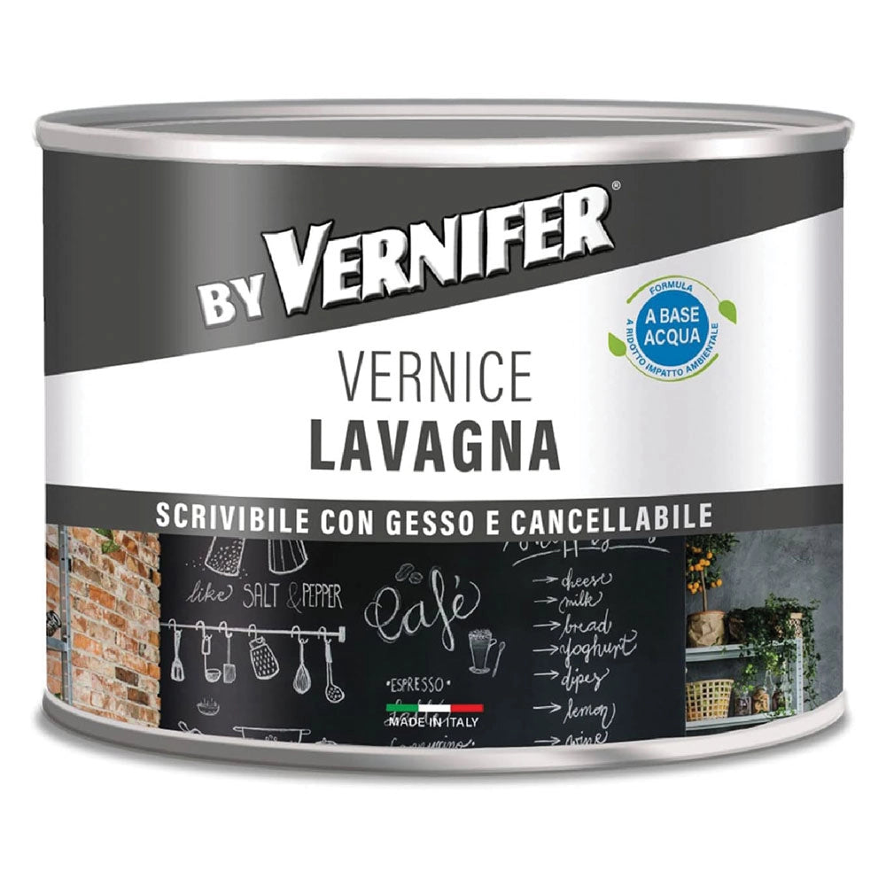 VERNICE ACRILICA BASE ACQUA LAVAGNA 'VERNIFER' Ml. 500 - antracite (4809)  - AREXONS