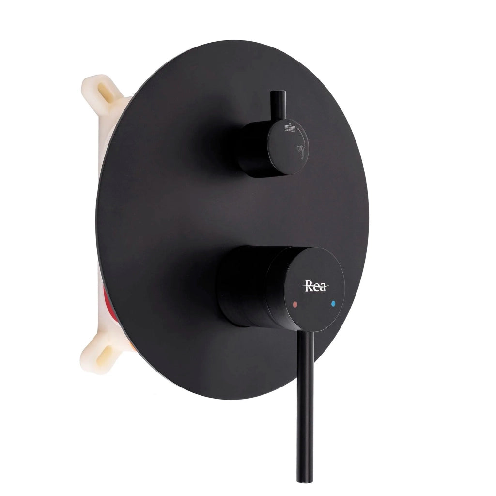 Set Doccia Da Incasso Rea Foss Clif Black + Box