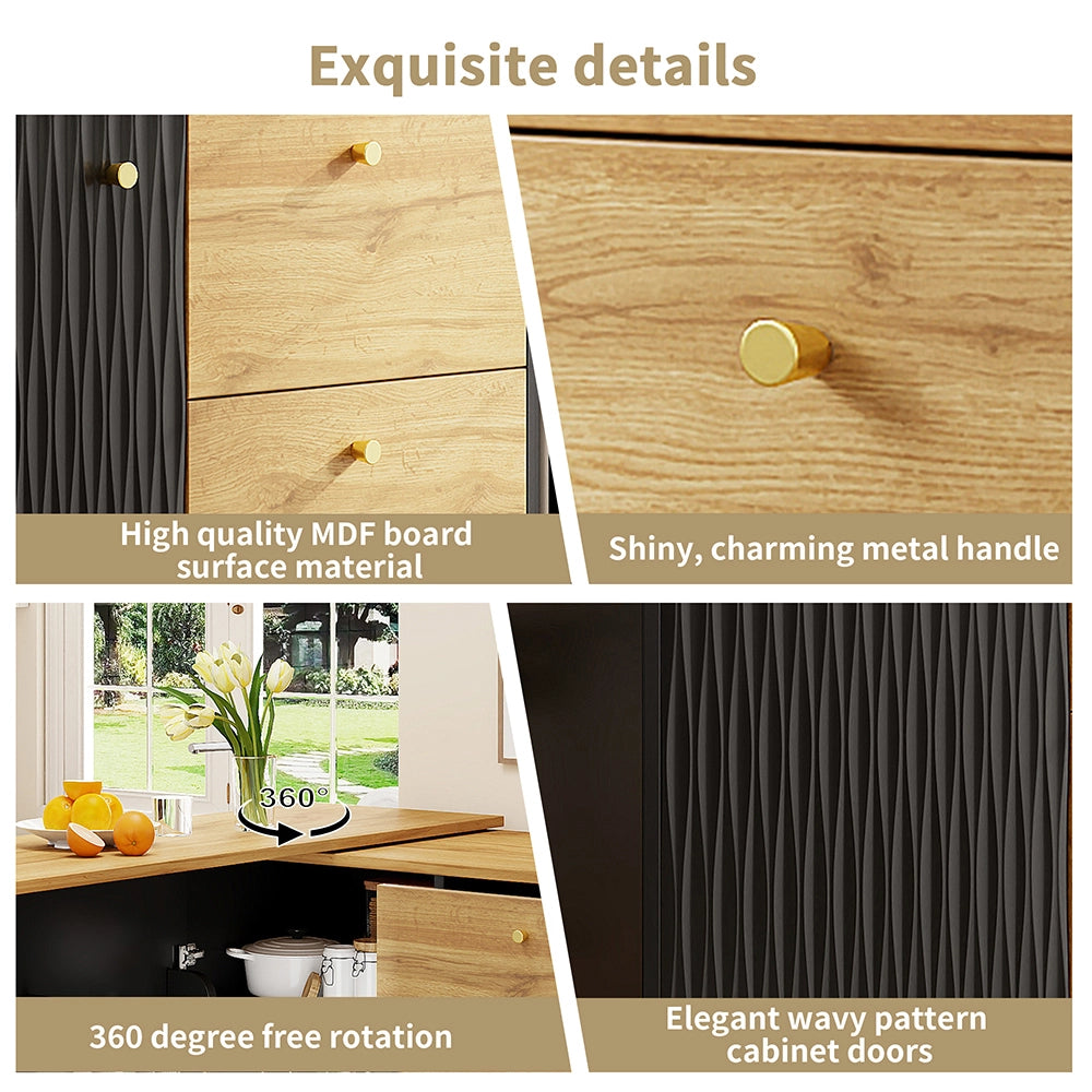 Tavolo Bar Estendibile - Xylo - 138-204??39??104 cm - Finitura Grana Legno