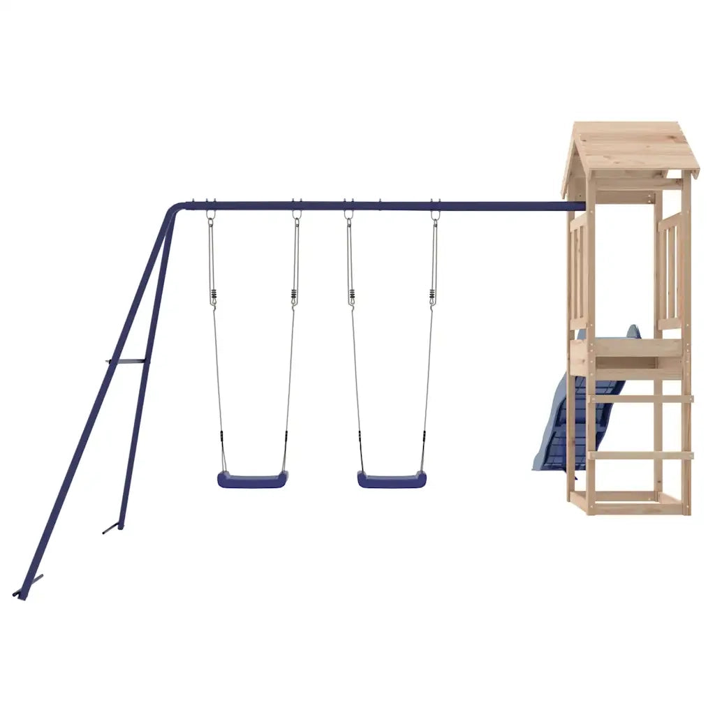 Set da Gioco da Esterno in Legno Massello di Pino CFW2144716