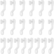 Cordoni per tende 100 pezzi - Cordoni di attrito - Anelli di rotazione laterale - Plastica - 2,7x0,8 cm - Leggeri e resistenti al tempo - Cordoni per tende