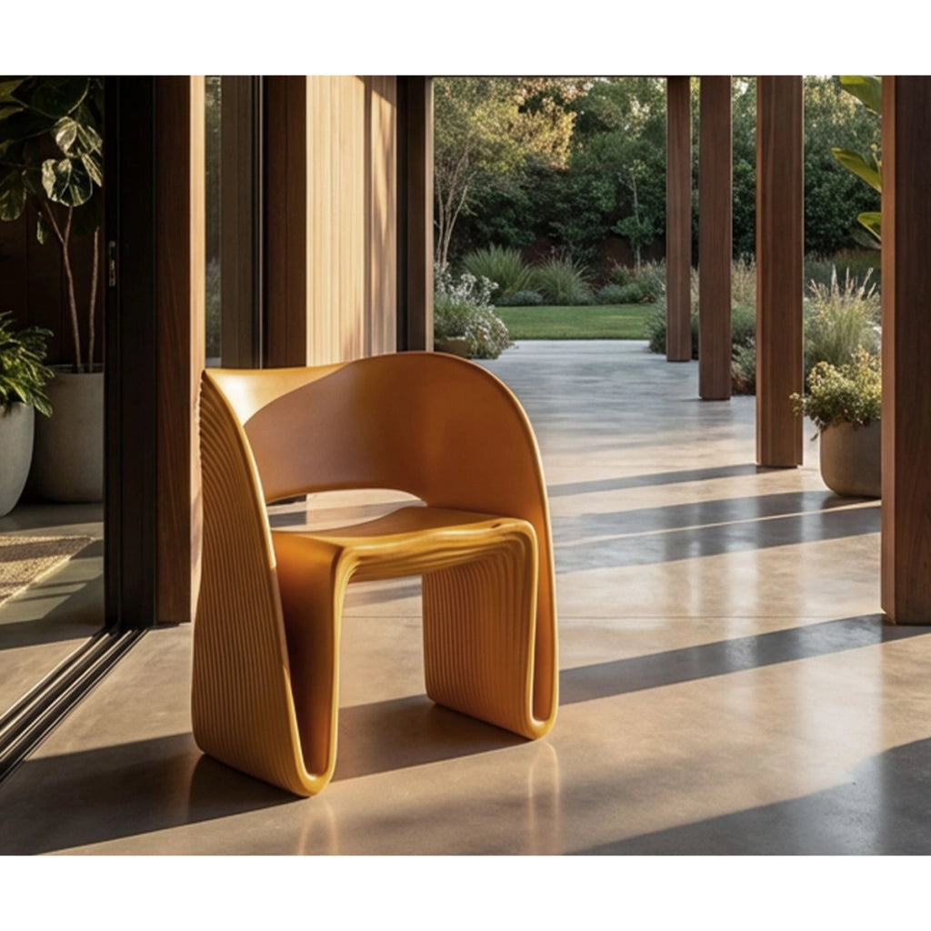 Poltrona VKH1090, Giallo, Plastica, 65x57,5x76 cm