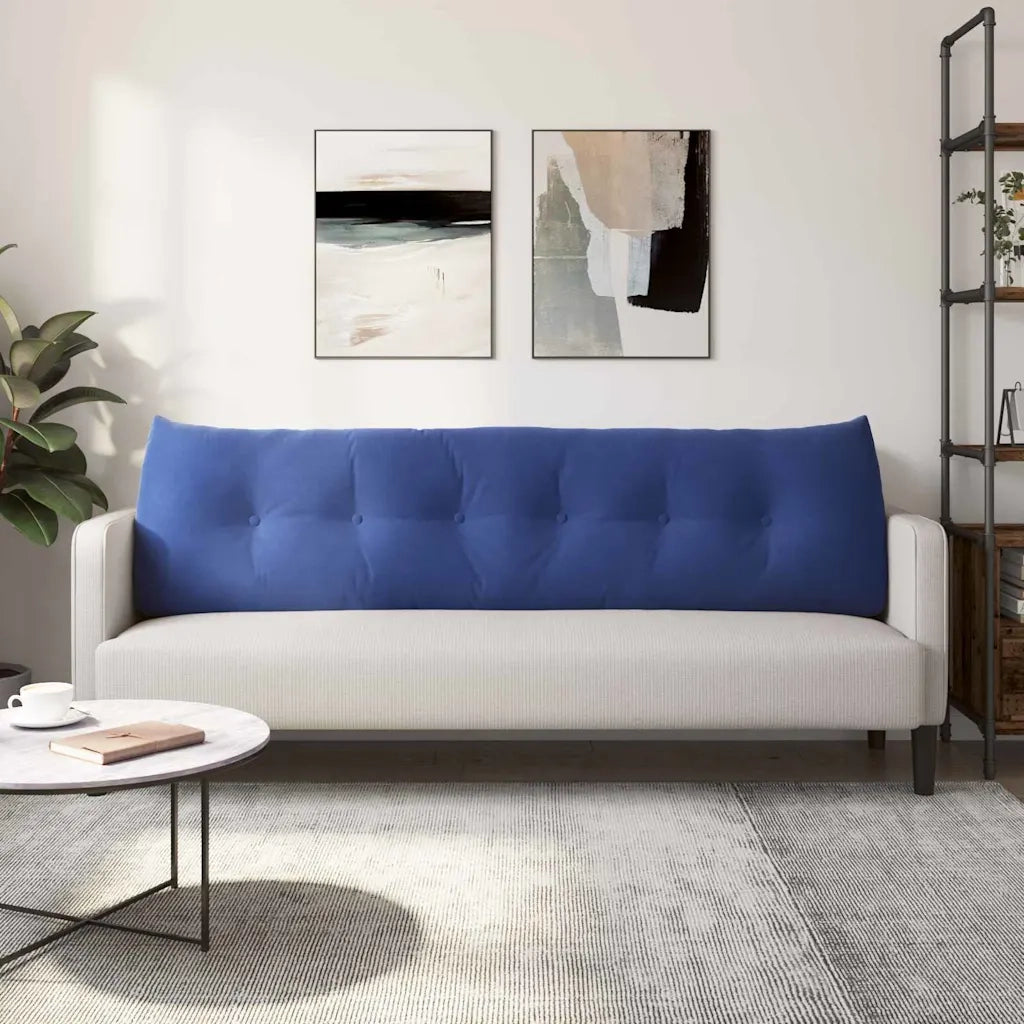 Cuscino per Schiena Blu Polizia 180 x 24 x 50 cm Velluto