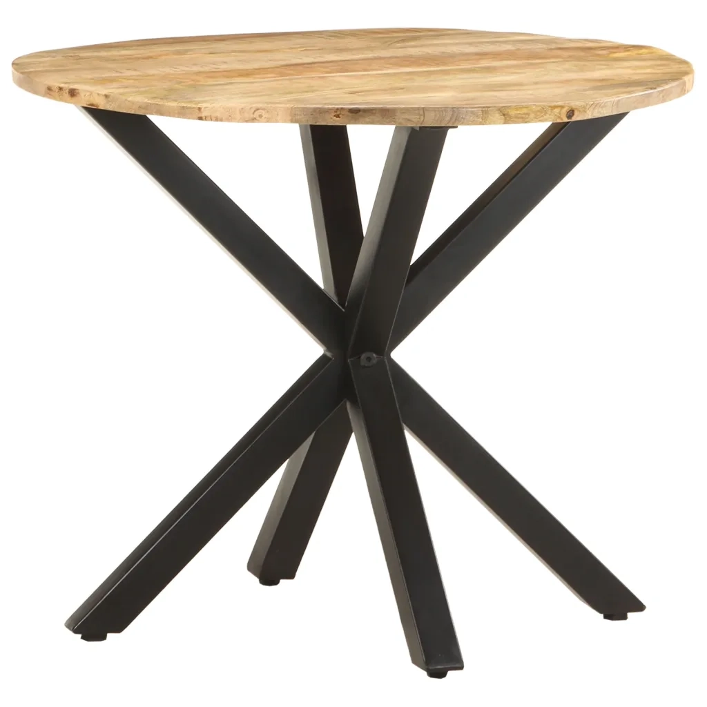 Tavolino di Servizio 68x68x56 cm in Legno Massello di Mango 320659
