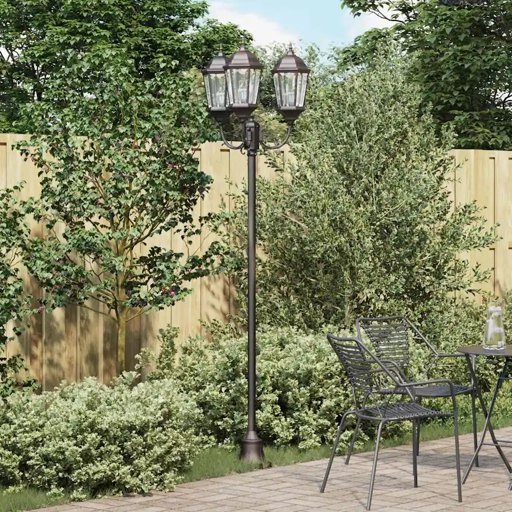Luce da Giardino Bronzo 57 x 49 x 241 cm Alluminio e vetro CFW1821003