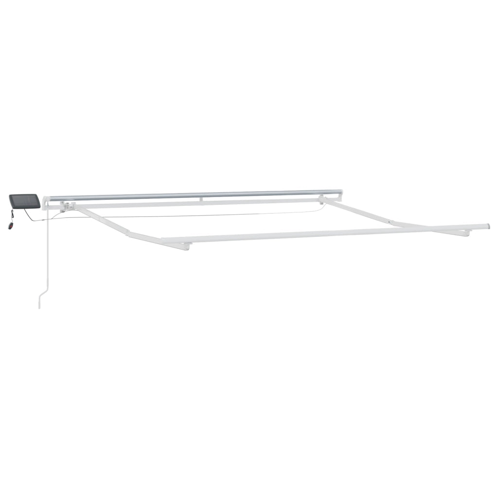 Tenda Retrattile Manuale con Strisce LED Multicolore 350x250 cm