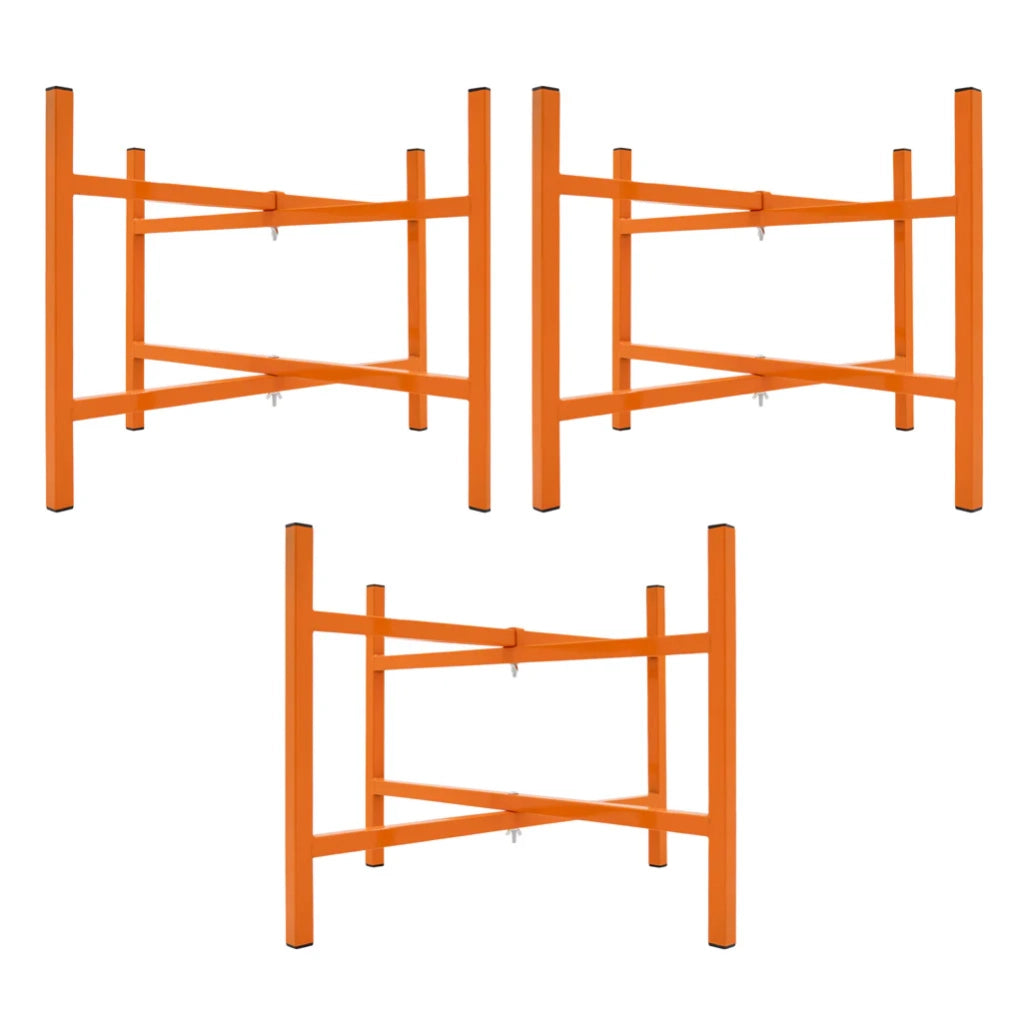 Cavalletti Porta Malta x3 500mm Acciaio Pieghevole con Kit di Fissaggio