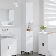 Mobile da Bagno con cassetto Bianco 31,5 x 33 x 190 cm