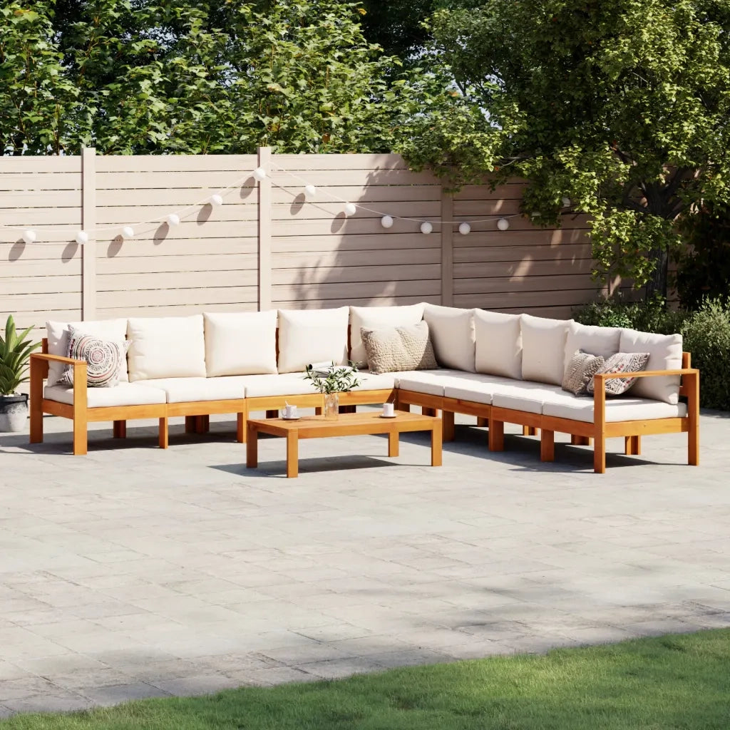 Set Divano da Giardino 6 pz con Cuscini in Massello di Acacia 3214854