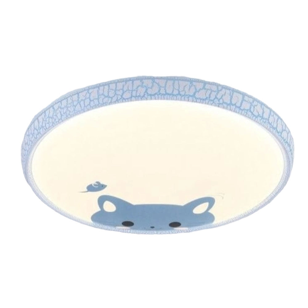 Trade Shop - Plafoniera Lampadario Camera Bambini Luce Naturale 4000k 30w 1300lm 410x60mm 98084 -