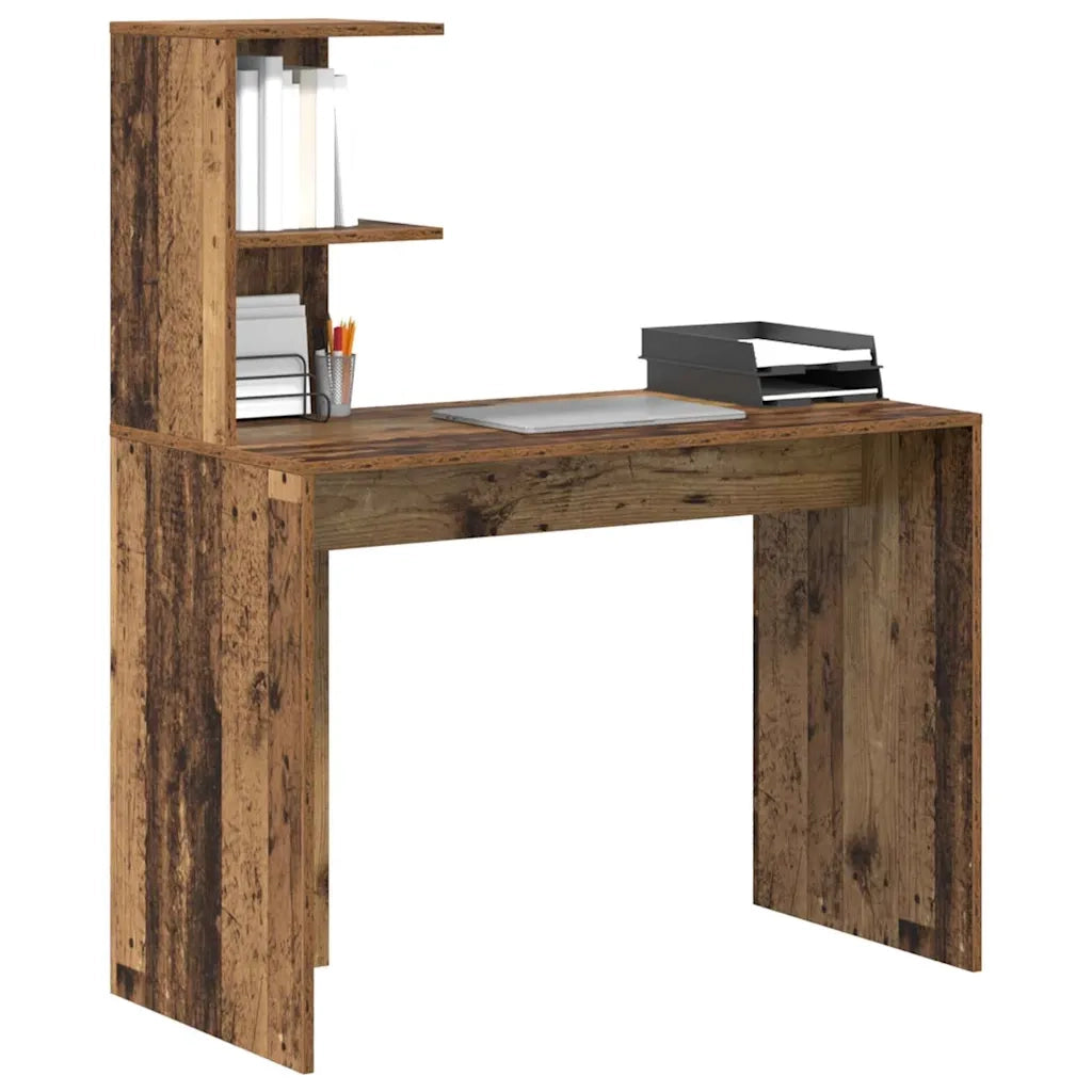 Scrivania | Tavolo da Ufficio Legno vecchio 102 x 50 x 124 cm Legno multistrato