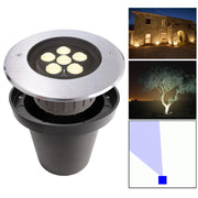 Faretto calpestabile asimmetrico LED 14W segnapassi CARRABILE 24V incasso esterno IP67 luci facciate giardino foro 15cm