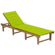Lettino prendisole sedia a sdraio lettino prendisole letto da giardino mobili da giardino pieghevole 200 cm con cuscino legno massello di acacia 02_0012837