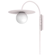 Applique Flat 1xE27 cashmere sfera bianca Luminex