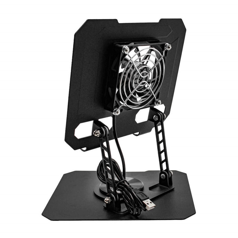 Trade Shop - Supporto Regolabile Per Smartphone Tablet Con Ventola Raffreddamento Rotazione 360° Q-zj268 -
