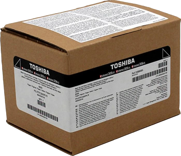 ORIGINAL Toshiba toner nero T-FC305PK-R 6B000000749 ~6000 Seiten cartuccia di stampa riutilizzabile