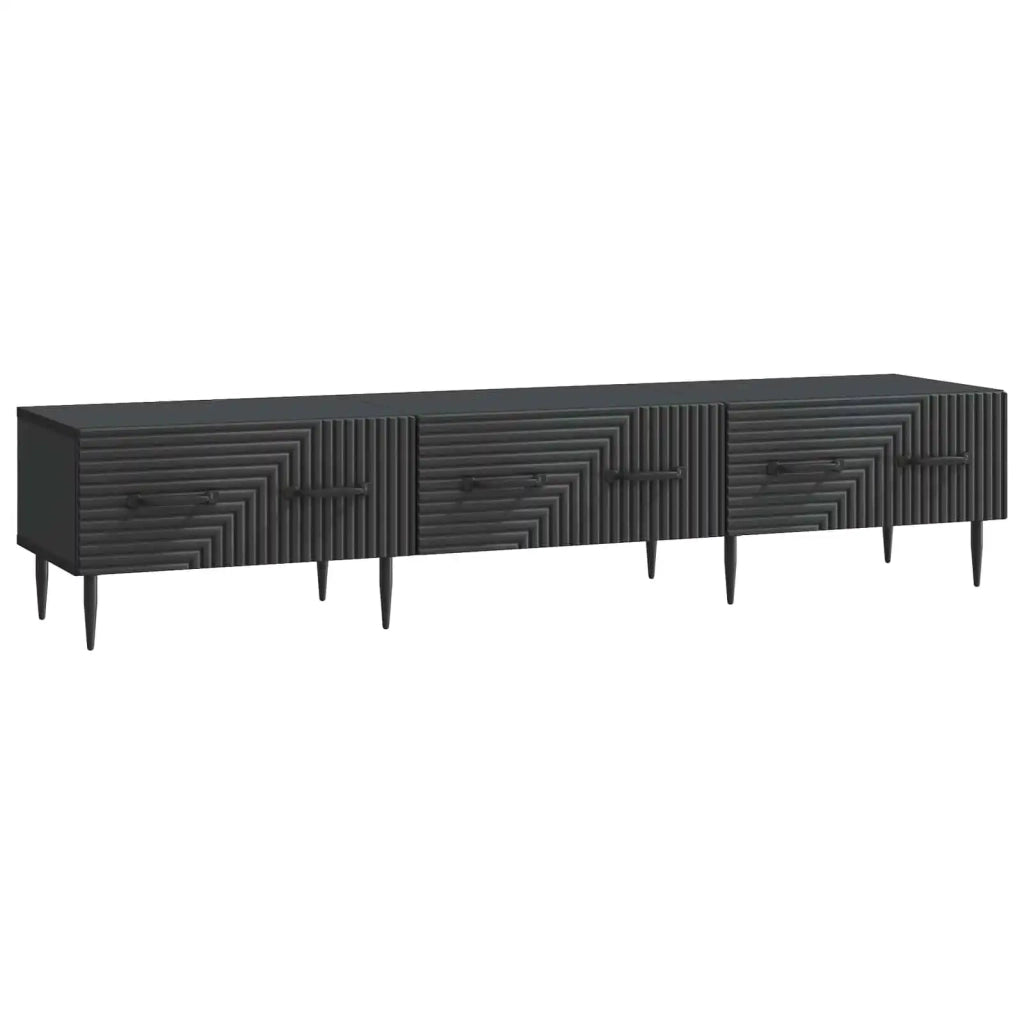 Mobile TV Nero 147 x 34,5 x 30 cm Legno ingegnerizzato 894936