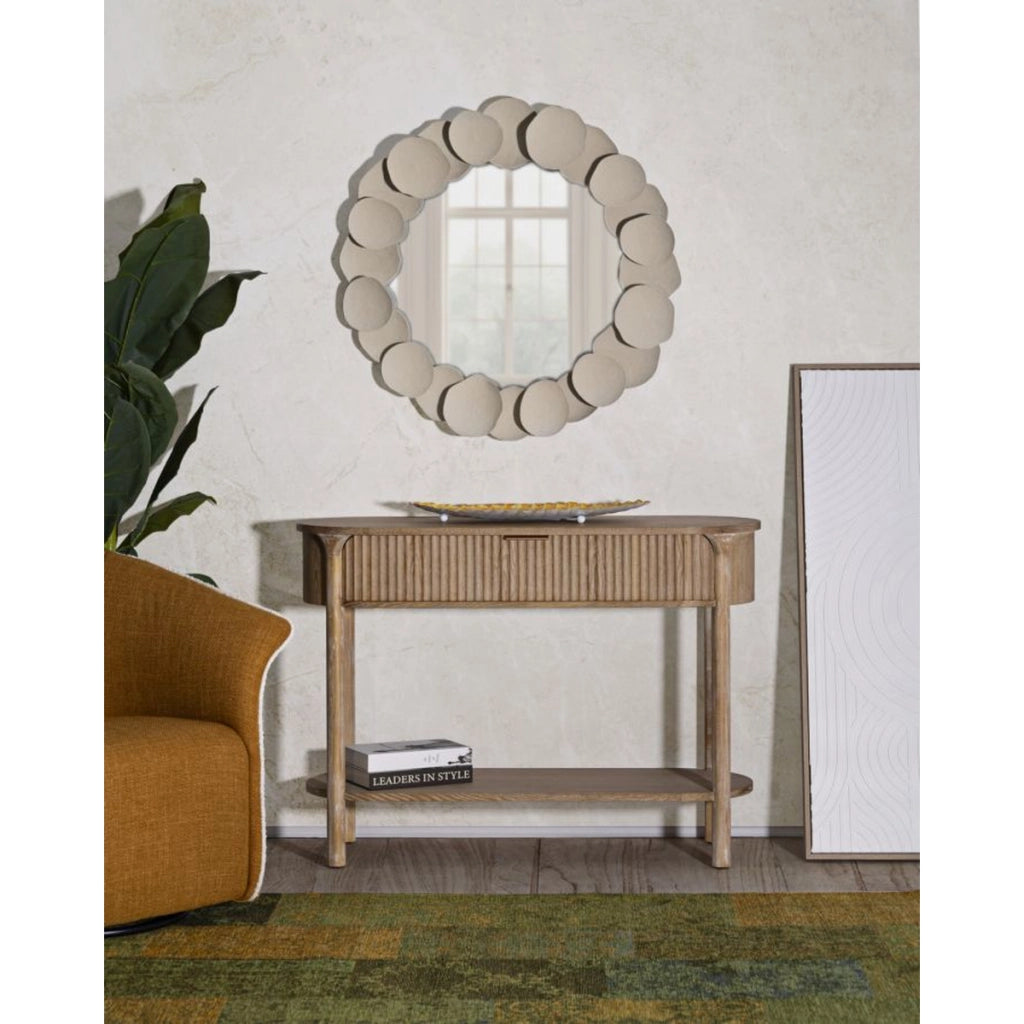 Tavolo Consolle VKH758, Marrone, Legno, 110x40x80 cm