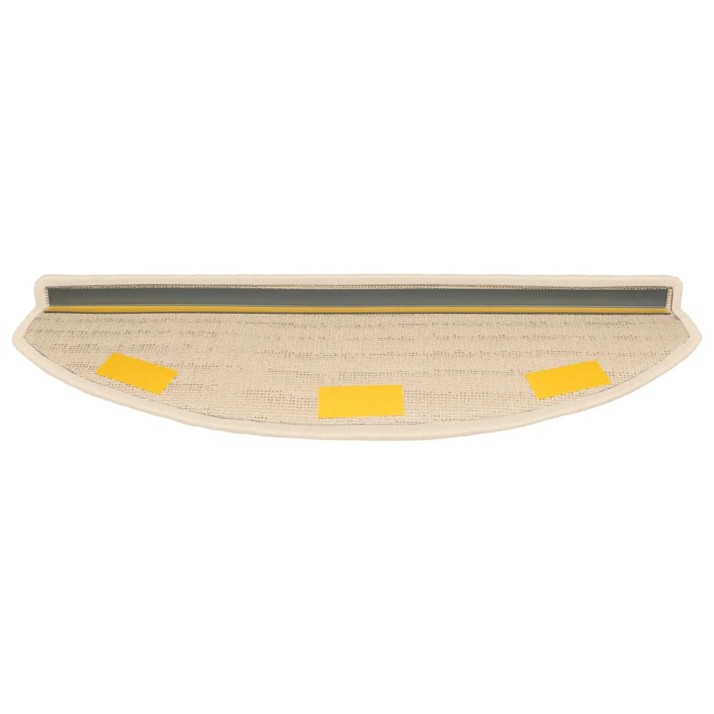 Tappetini per scale autoadesivi 15 pz 80 x 24,5 x 3,5 cm Bianco 42038657