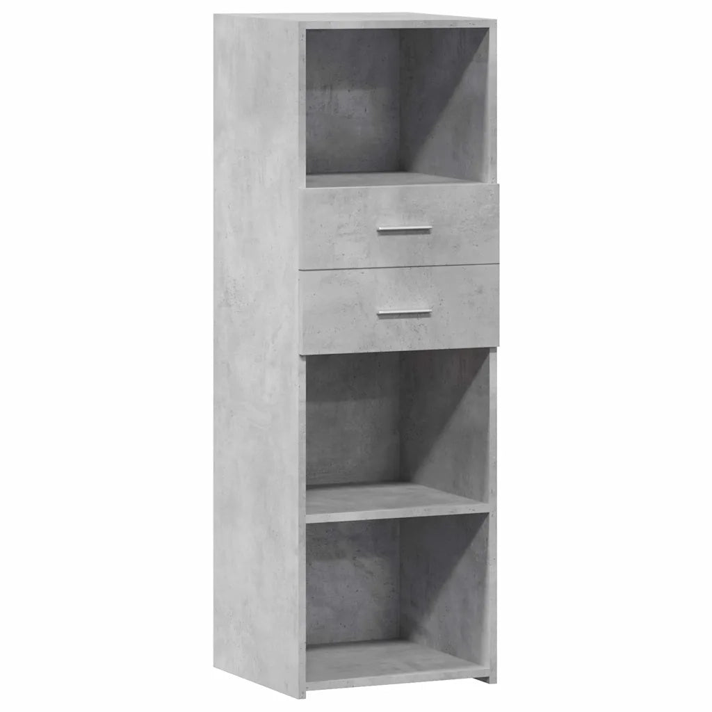 Credenza Grigio Cemento 40x42,5x124 cm in Legno Multistrato 846162