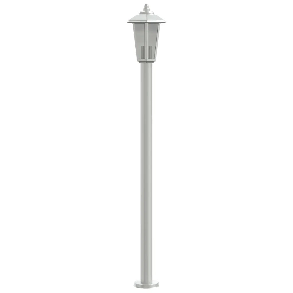Lampade da Terra per Esterni 3 pz Argento 120cm in Acciaio Inox CFW8810111