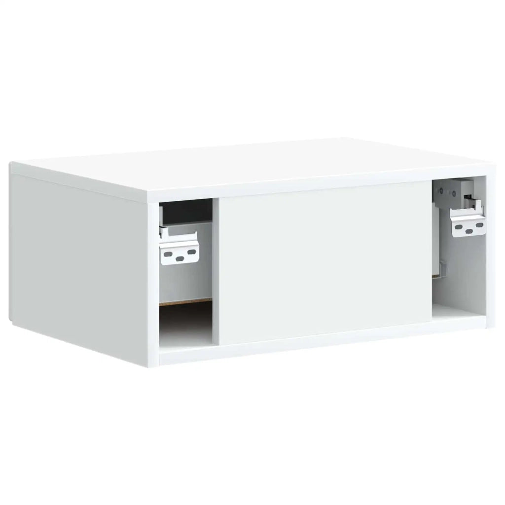 Mobiletto da notte a muro 2 pcs Bianco 49 x 34,5 x 20 cm 899296