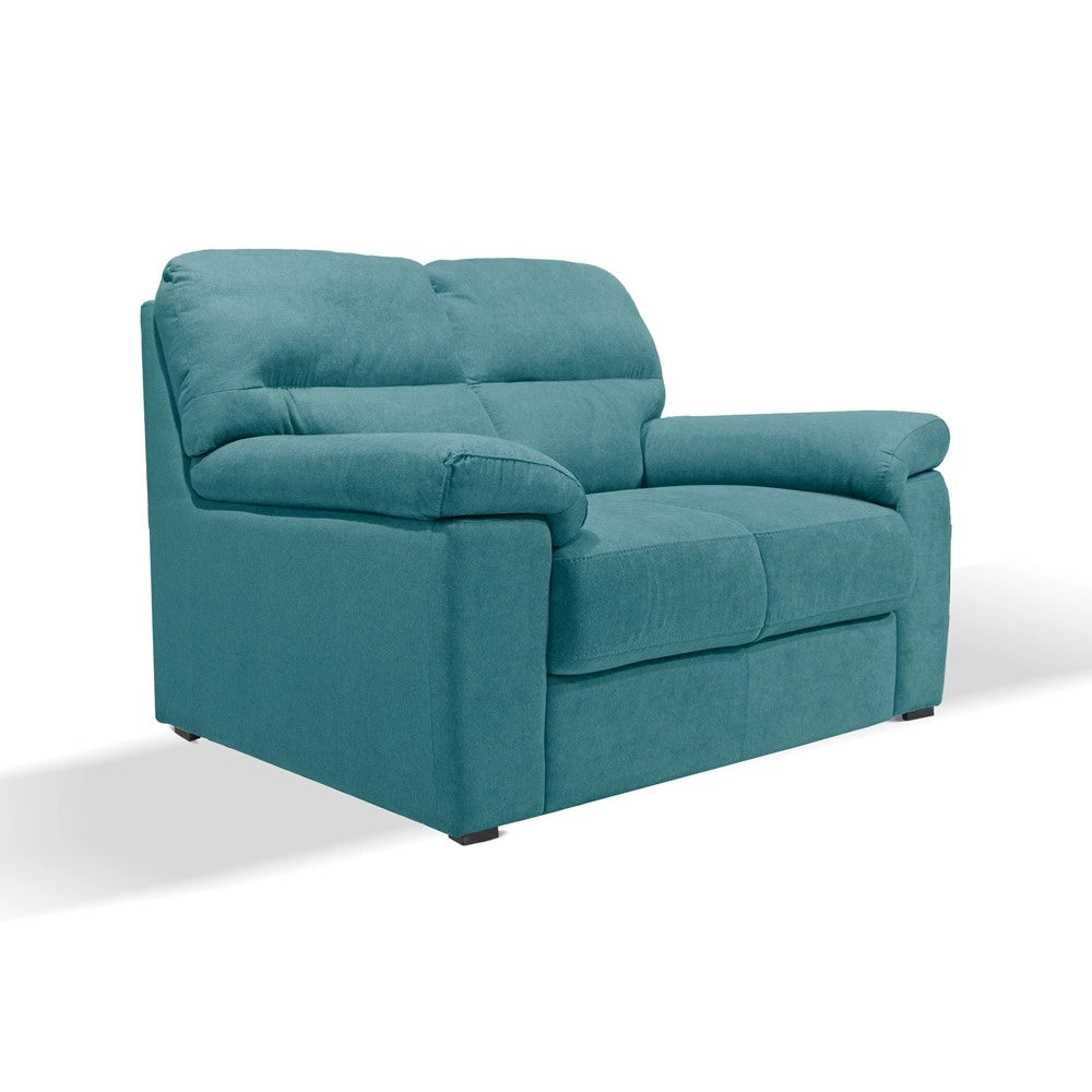 Divano 2 posti Alenda tessuto Roma colore verde acqua 160x98x92h