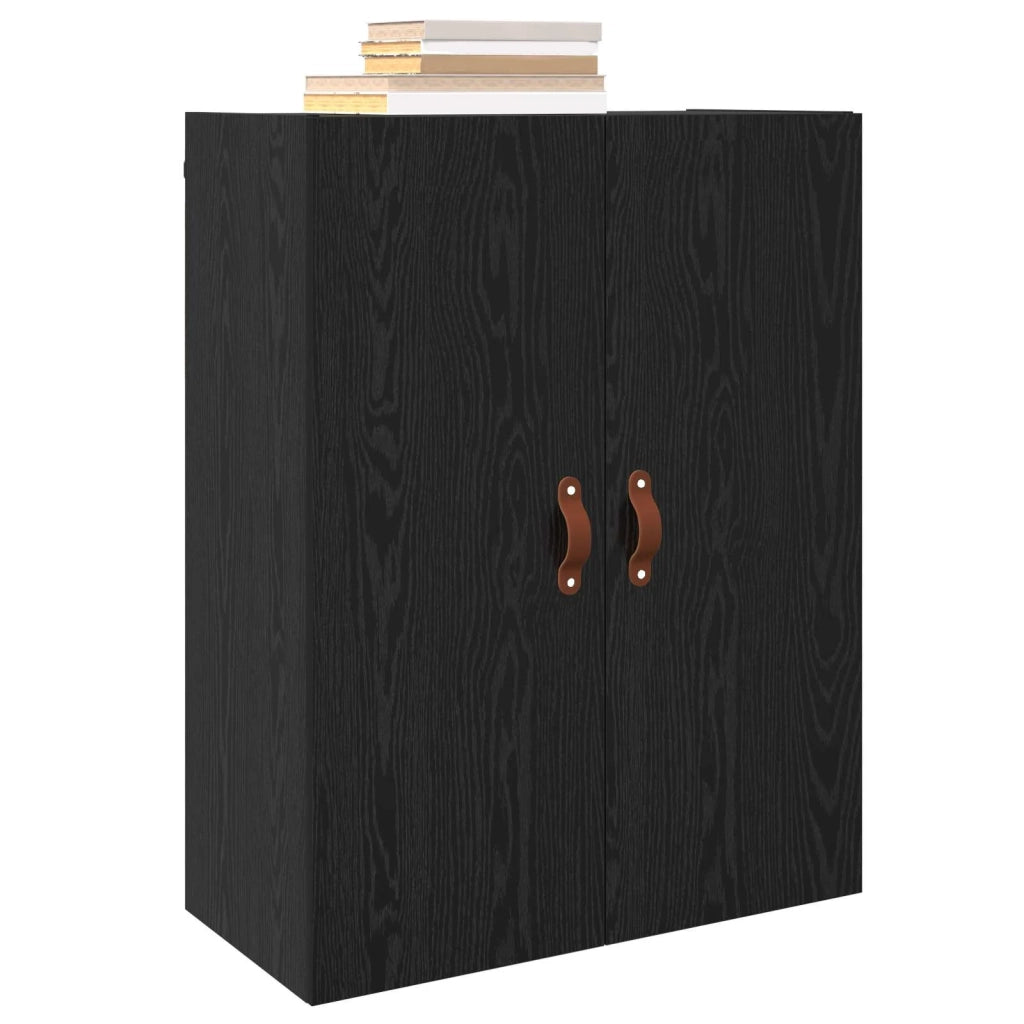 Armadietto a muro Rovere Nero 69,5 x 34 x 90 cm 879509