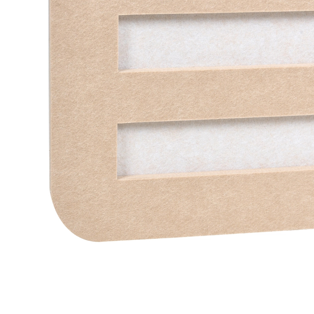 Divisorio pieghevole per ufficio con 3 pannelli per la privacy beige e bianco sporco Riduzione del rumore