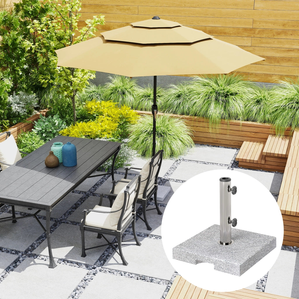 Base per Ombrellone Quadrata ¨C zephmum ¨C Grigio 21 kg