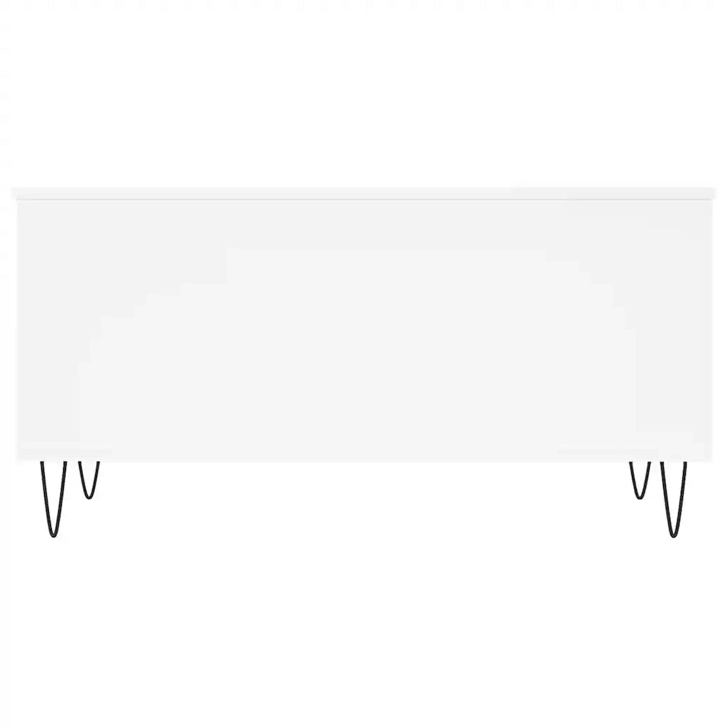 Tavolino da Salotto Bianco 90x44,5x45 cm in Legno Multistrato
