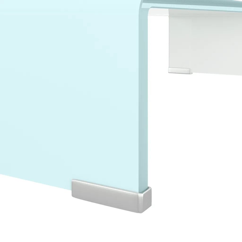 Supporto TV / Rialzo Monitor in Vetro Verde 60x25x11 cm 244143