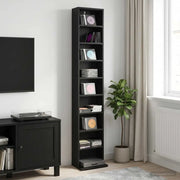 Mobile per CD Rovere Nero 33 x 23,5 x 175 cm 8012644