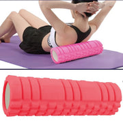 Trade Shop - Rullo Fitness Pilates Schiuma Tubo Esercizi Palestra Yoga Massaggi Schiena 45x14 -