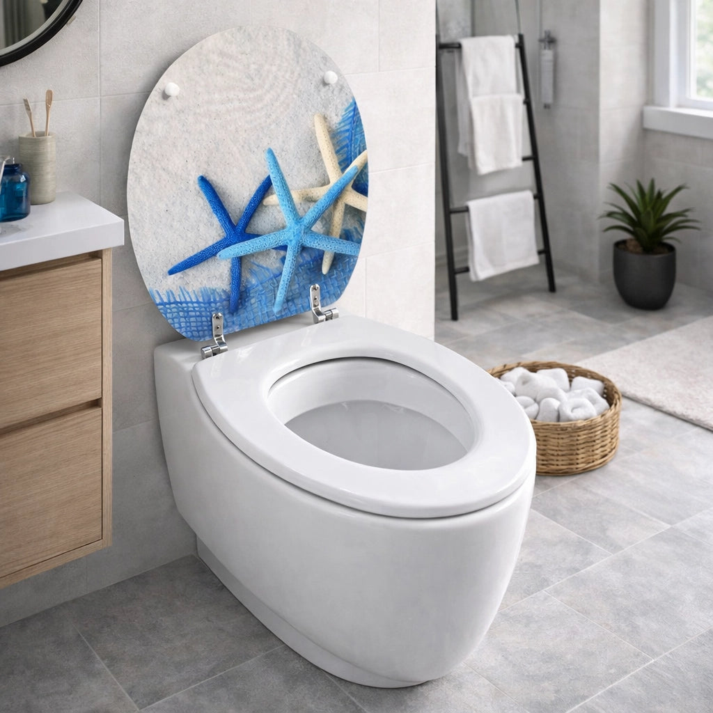 SEDILE COPRIWATER UNIVERSALE PER BAGNO COPRI WC WATER IN LEGNO 19" Mod. 69006