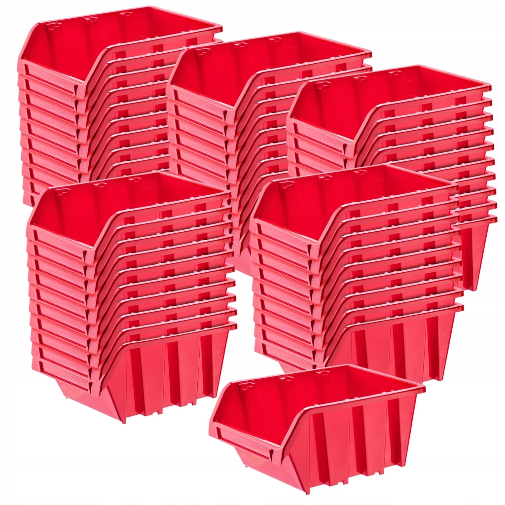 Set di 50 vassoi portaoggetti da officina KADAX, dimensioni 390x240 mm.