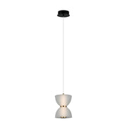 Lampada a sospensione Italux TICA vetro bianco LED 8W