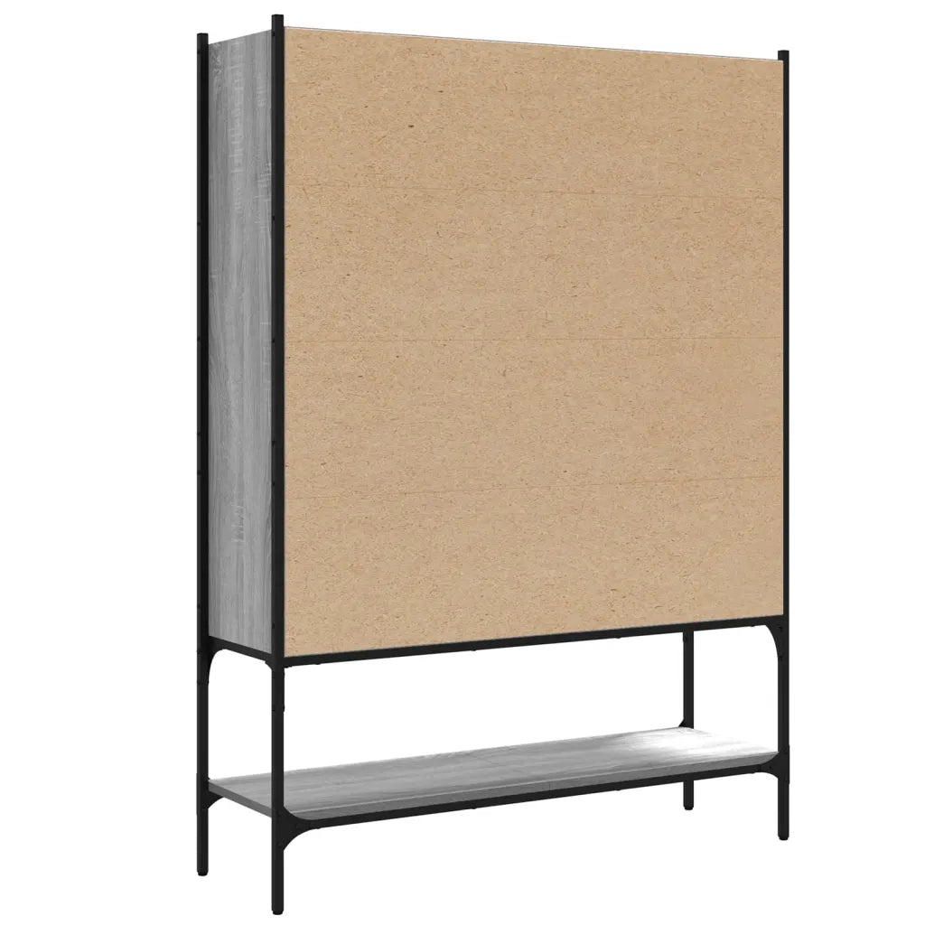 Libreria Grigio Sonoma 102x30x141,5 cm in Legno Multistrato 3214332